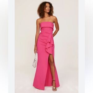 Elliatt Strapless Fuchsia Gown